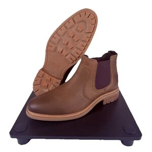 Johnston & Murphy Calder Leather Chelsea Boots Brown Men's 11 NWOB #59-4776